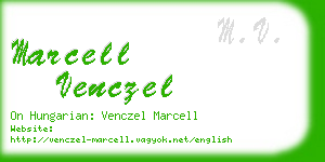 marcell venczel business card